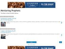 Tablet Screenshot of mentoringprophets.com